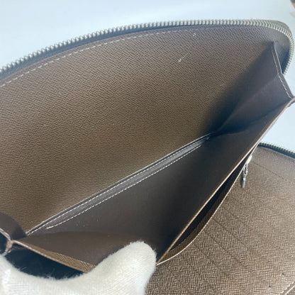 LOUIS VUITTON Long Wallet Purse M30658 Taiga Leather Brown Taiga Organizer Atoll