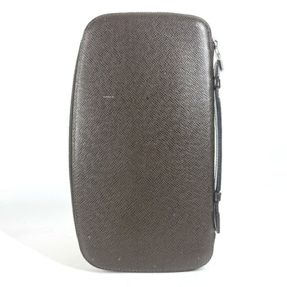 LOUIS VUITTON Long Wallet Purse M30658 Taiga Leather Brown Taiga Organizer Atoll