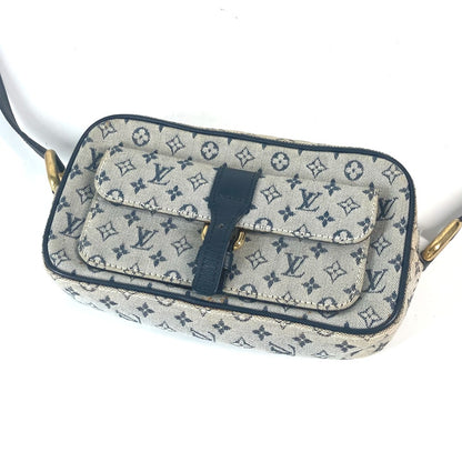 LOUIS VUITTON Shoulder Bag N41127 Damier Jean Canvas Navy Damier Jean Petite message