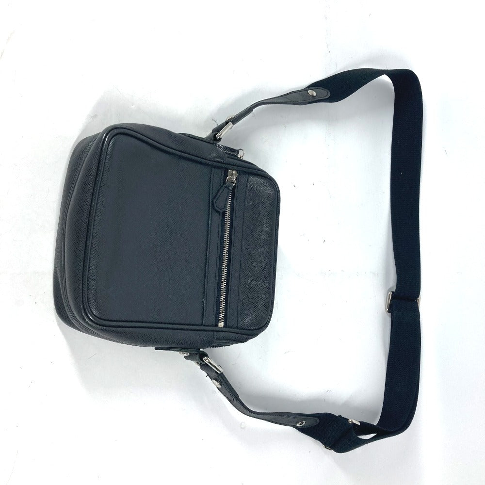 LOUIS VUITTON Shoulder Bag M32462 Taiga Leather black Taiga Dimitri