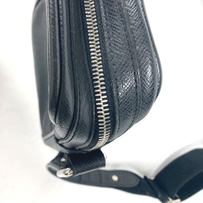 LOUIS VUITTON Shoulder Bag M32462 Taiga Leather black Taiga Dimitri