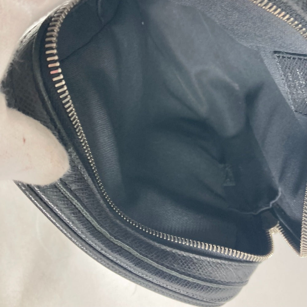 LOUIS VUITTON Shoulder Bag M32462 Taiga Leather black Taiga Dimitri