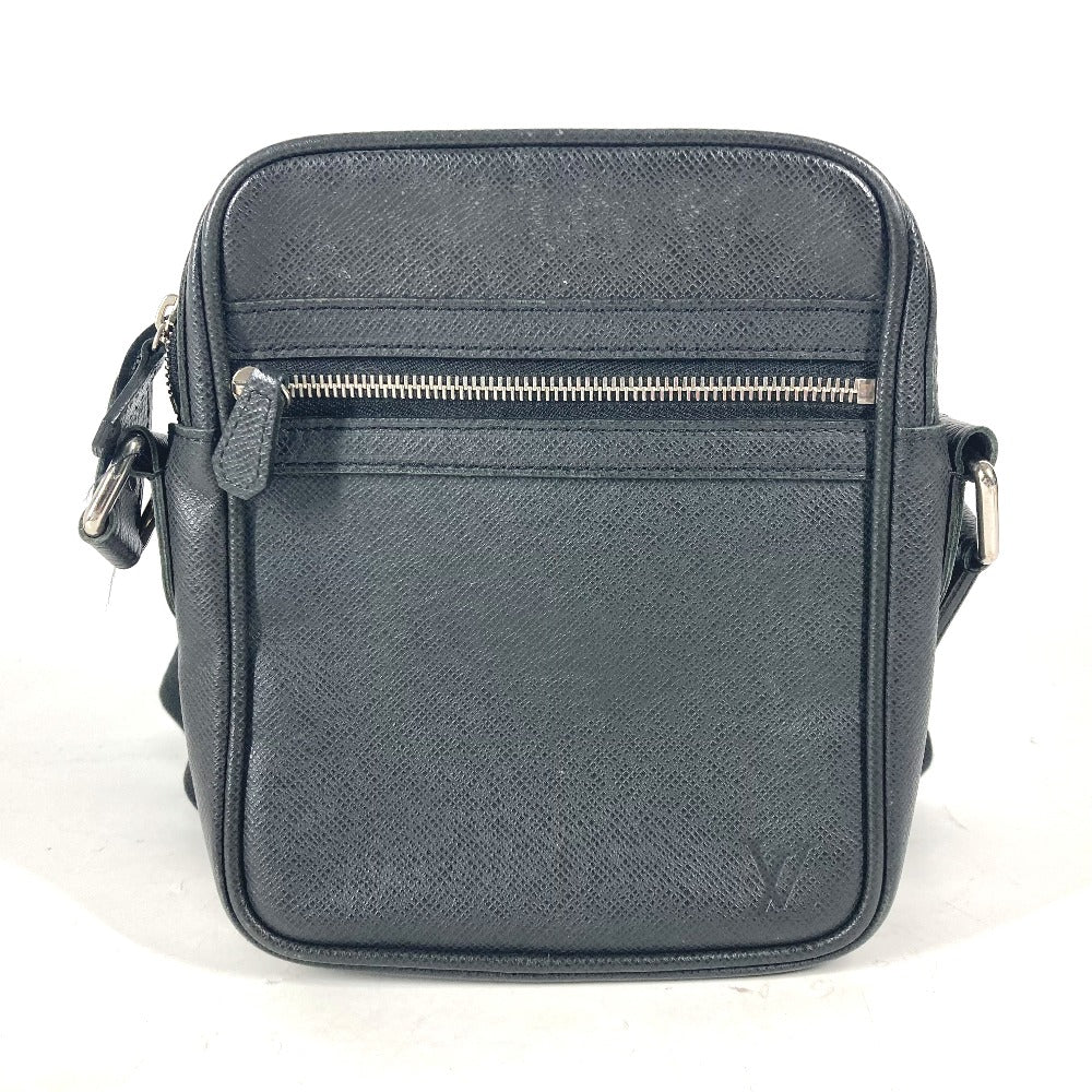 LOUIS VUITTON Shoulder Bag M32462 Taiga Leather black Taiga Dimitri