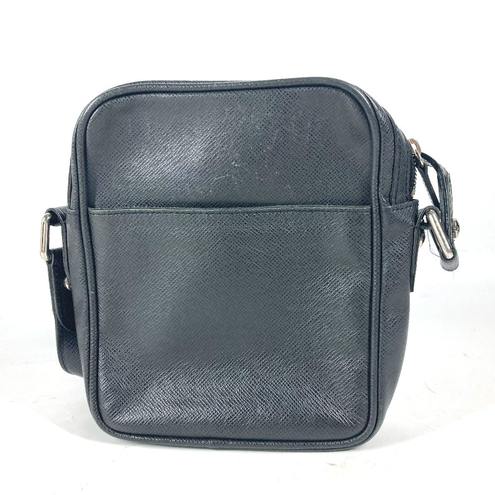 LOUIS VUITTON Shoulder Bag M32462 Taiga Leather black Taiga Dimitri