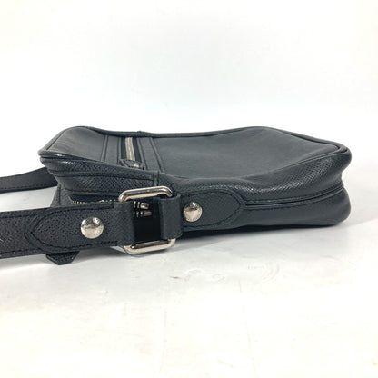 LOUIS VUITTON Shoulder Bag M32462 Taiga Leather black Taiga Dimitri