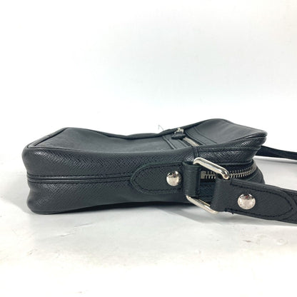 LOUIS VUITTON Shoulder Bag M32462 Taiga Leather black Taiga Dimitri