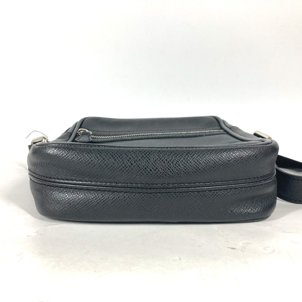 LOUIS VUITTON Shoulder Bag M32462 Taiga Leather black Taiga Dimitri