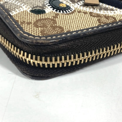 GUCCI Notebook cover 233152 GG canvas / leather beige GG Gutsy Chihuahua dog