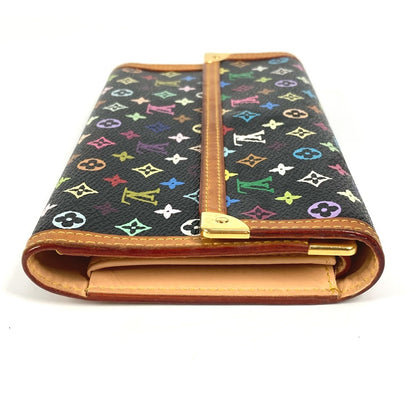 LOUIS VUITTON Long Wallet Purse M92658 Monogram multicolor canvas black Monogram multicolor Porte Tresor International