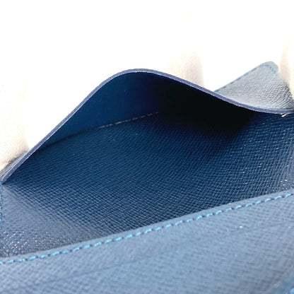 LOUIS VUITTON Card Case M64022 Taiga Leather Navy Taiga Envelope Carte de Visite MM