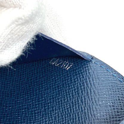 LOUIS VUITTON Card Case M64022 Taiga Leather Navy Taiga Envelope Carte de Visite MM