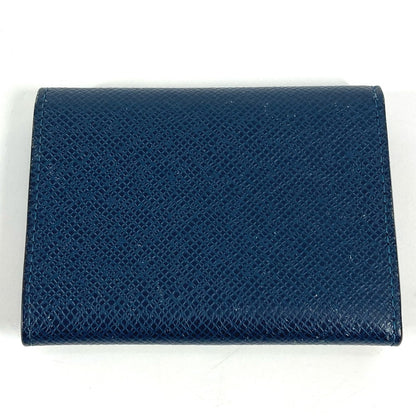 LOUIS VUITTON Card Case M64022 Taiga Leather Navy Taiga Envelope Carte de Visite MM