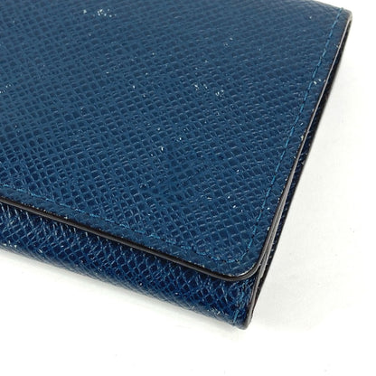 LOUIS VUITTON Card Case M64022 Taiga Leather Navy Taiga Envelope Carte de Visite MM