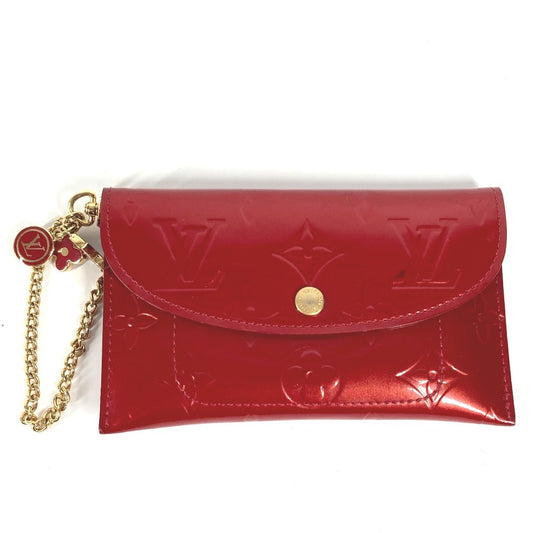 LOUIS VUITTON Coin case M91917 Monogram Vernis Canvas Red Monogram Vernis Unvelop Pratt