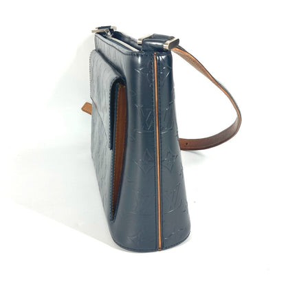 LOUIS VUITTON Shoulder Bag M55125 Monogram mat leather blue Monogram mat Alston