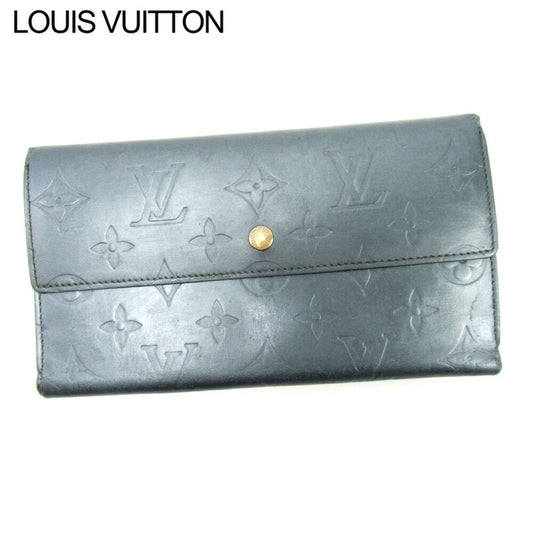 LOUIS VUITTON Long Wallet Purse M65105 blue Porte Tresor