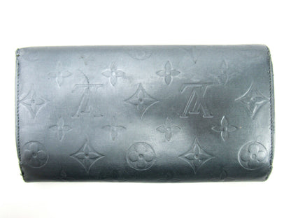 LOUIS VUITTON Long Wallet Purse M65105 blue Porte Tresor