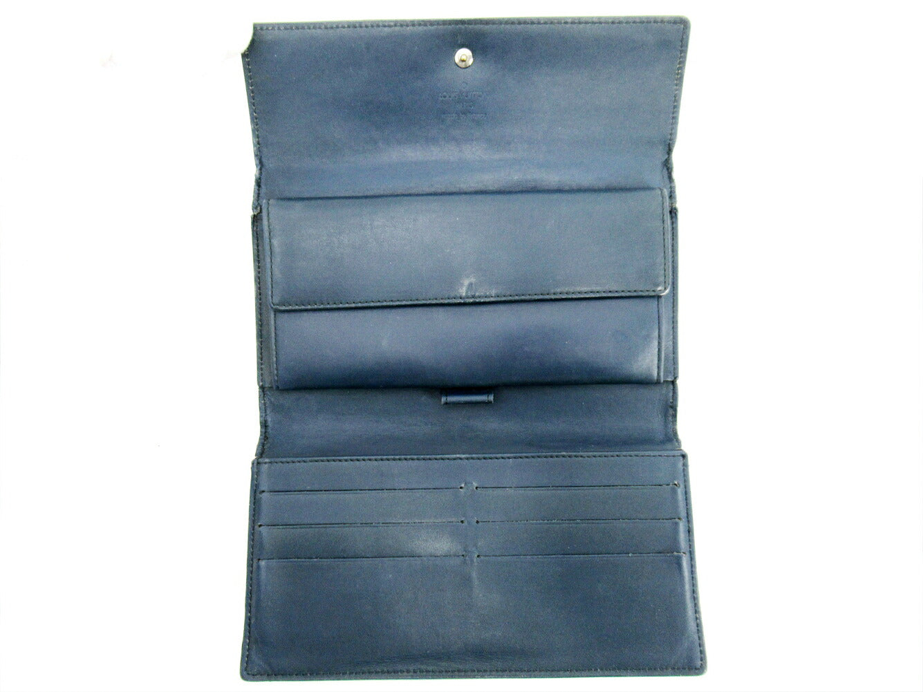 LOUIS VUITTON Long Wallet Purse M65105 blue Porte Tresor