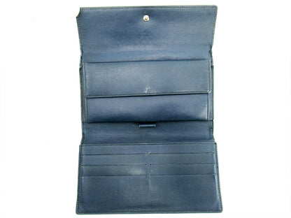 LOUIS VUITTON Long Wallet Purse M65105 blue Porte Tresor