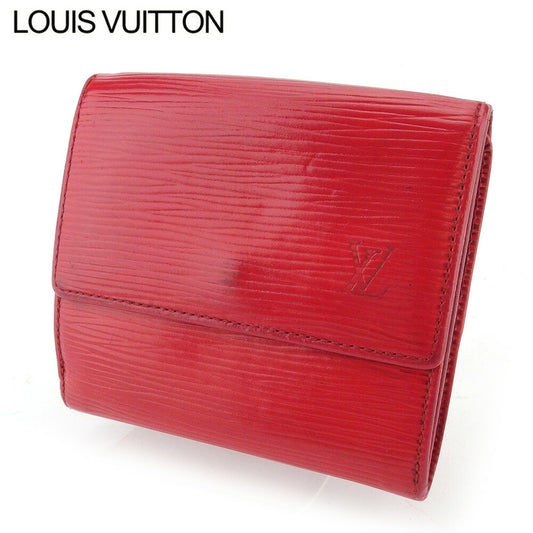 LOUIS VUITTON Bifold Wallet M63487 Red Porte Monnaie Billets Cartes Credit