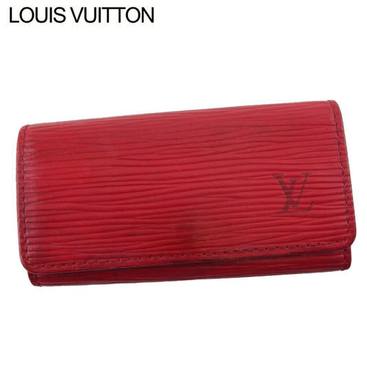 LOUIS VUITTON Key case Key holder M63827 Red gold Multicles4