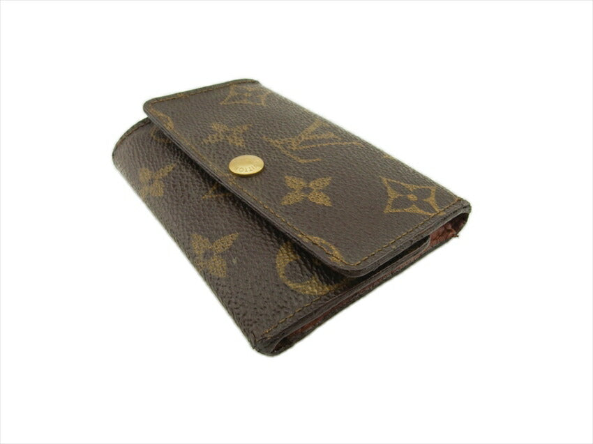 LOUIS VUITTON Key case Key holder M62630 Brown beige gold Multicles6