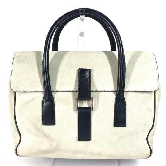 GUCCI Handbag 000 0844 Suede / leather black vintage logo