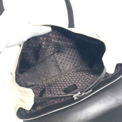 GUCCI Handbag 000 0844 Suede / leather black vintage logo