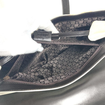 GUCCI Handbag 000 0844 Suede / leather black vintage logo