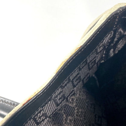 GUCCI Handbag 000 0844 Suede / leather black vintage logo