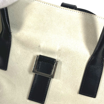 GUCCI Handbag 000 0844 Suede / leather black vintage logo