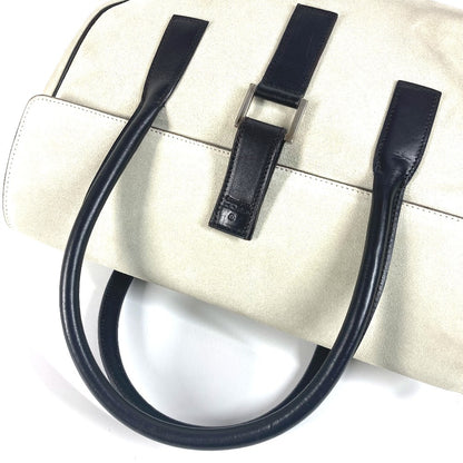 GUCCI Handbag 000 0844 Suede / leather black vintage logo