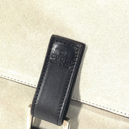 GUCCI Handbag 000 0844 Suede / leather black vintage logo