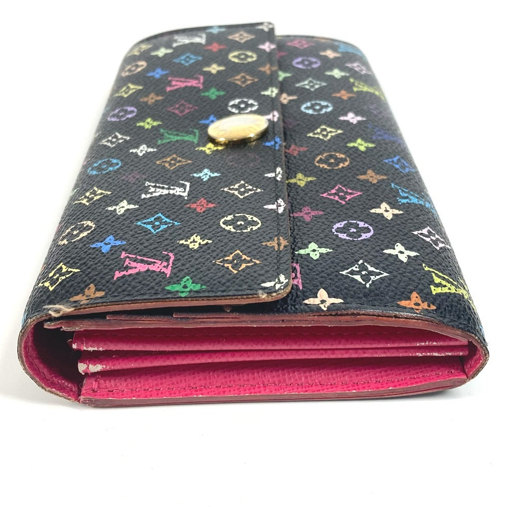 LOUIS VUITTON Long Wallet Purse M93533 Monogram multicolor canvas black Monogram multicolor Portefeuille Sarah