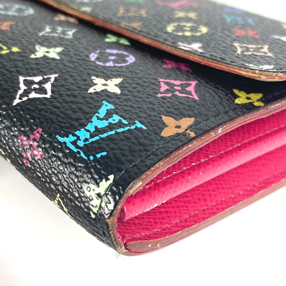 LOUIS VUITTON Long Wallet Purse M93533 Monogram multicolor canvas black Monogram multicolor Portefeuille Sarah