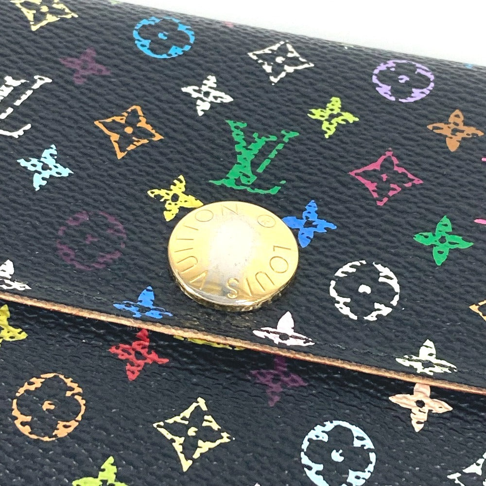 LOUIS VUITTON Long Wallet Purse M93533 Monogram multicolor canvas black Monogram multicolor Portefeuille Sarah