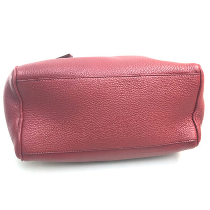 PRADA Pouch leather Red Triangle With logo