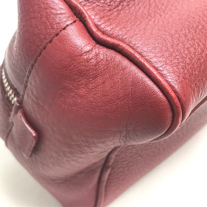 PRADA Pouch leather Red Triangle With logo
