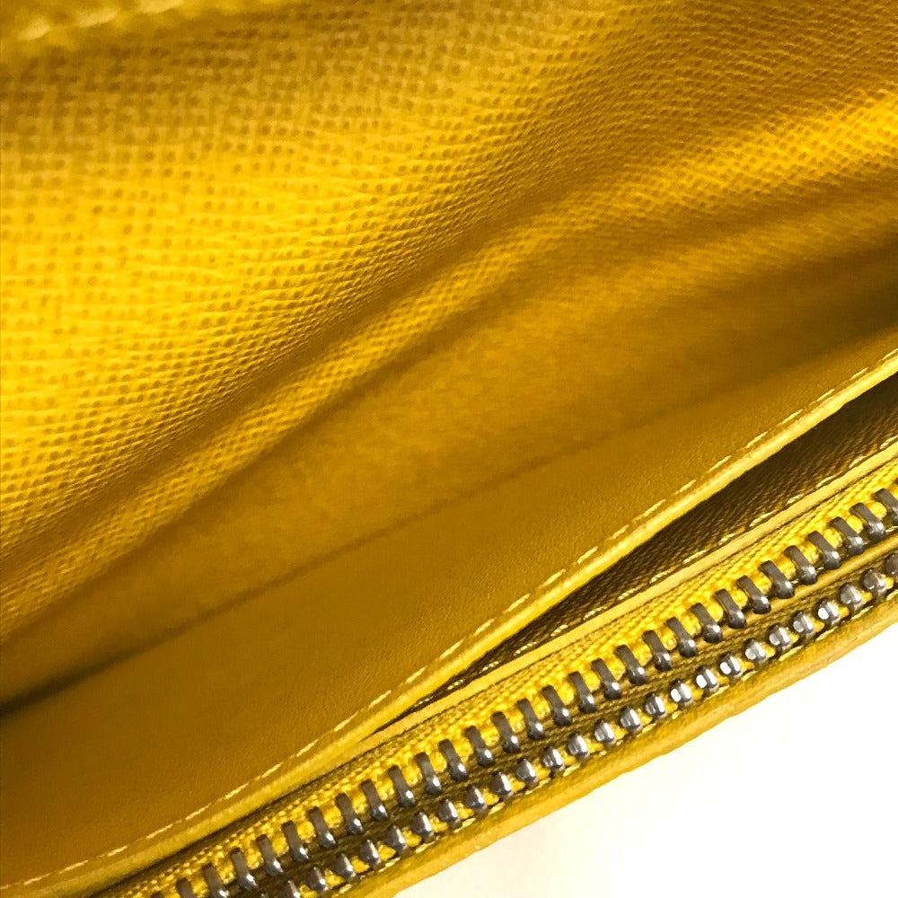 LOUIS VUITTON Long Wallet Purse M42087 Taiga Leather yellow Taiga Portefeuille Blaza