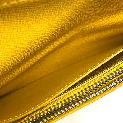 LOUIS VUITTON Long Wallet Purse M42087 Taiga Leather yellow Taiga Portefeuille Blaza