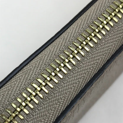 LOUIS VUITTON Long Wallet Purse M63104 Taurillon Clemence Leather Beige x Gold Metal Monogram flower Portefeuille Comet Women Used Authentic