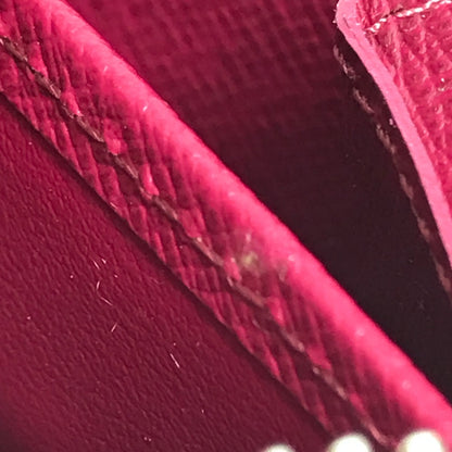 LOUIS VUITTON Long Wallet Purse M60305 Epi Leather Dark pink Epi Zippy wallet