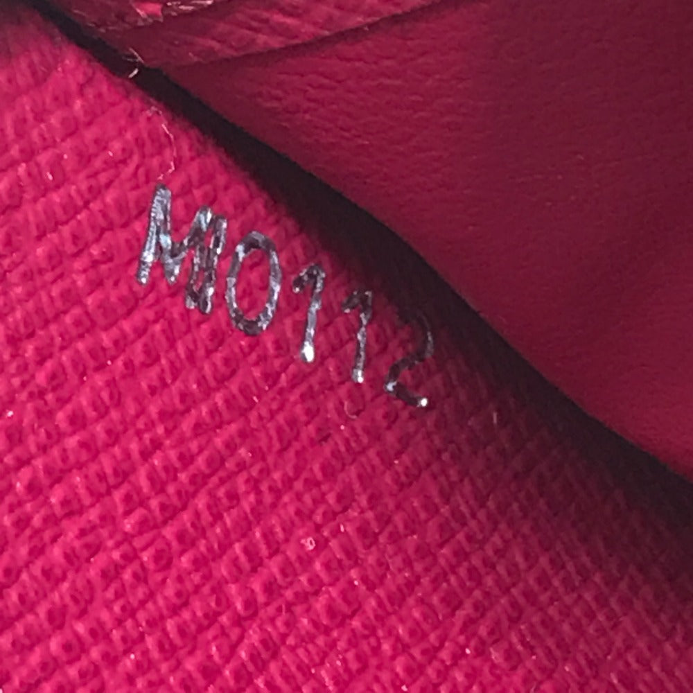 LOUIS VUITTON Long Wallet Purse M60305 Epi Leather Dark pink Epi Zippy wallet