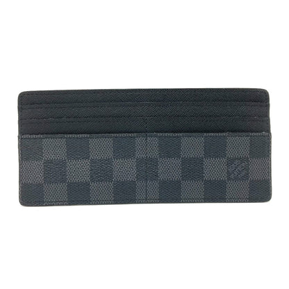 LOUIS VUITTON Card Case Damier Grafitto Canvas black Damier Grafitte