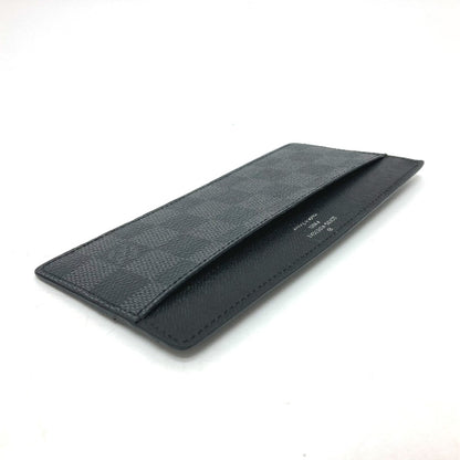 LOUIS VUITTON Card Case Damier Grafitto Canvas black Damier Grafitte