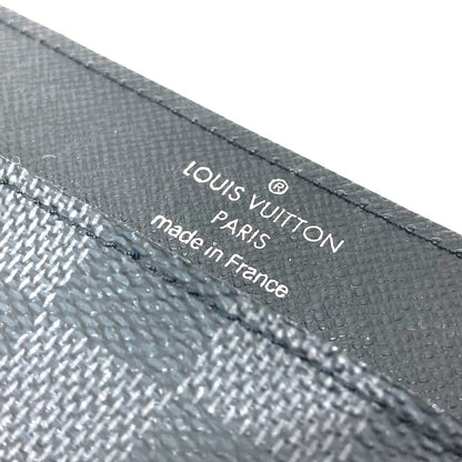 LOUIS VUITTON Card Case Damier Grafitto Canvas black Damier Grafitte
