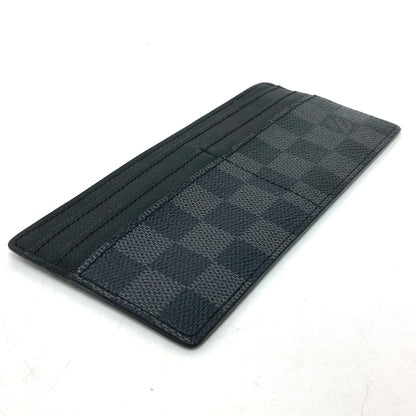 LOUIS VUITTON Card Case Damier Grafitto Canvas black Damier Grafitte
