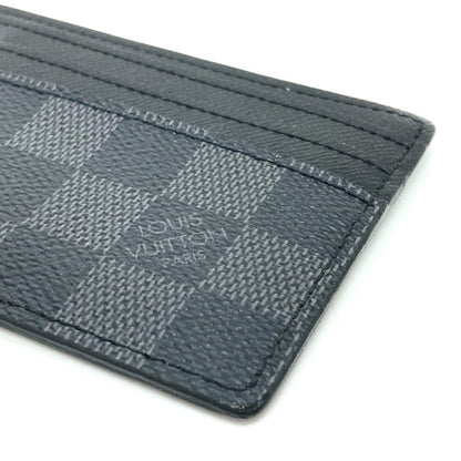 LOUIS VUITTON Card Case Damier Grafitto Canvas black Damier Grafitte