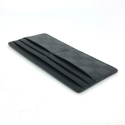 LOUIS VUITTON Card Case Damier Grafitto Canvas black Damier Grafitte