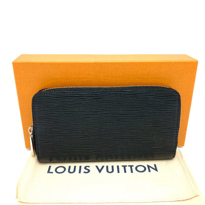 LOUIS VUITTON Long Wallet Purse M64838 Epi Leather black Epi Zippy wallet